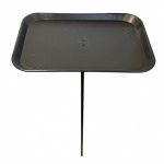 Короповий монтажний столик Anvi під підставку - З адаптером - 35х25х4 см - Пластик - Чорний