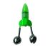 Колокольчик двойной с прищепкой "Светлячок" - На батарейке - Зеленый - 1 шт.