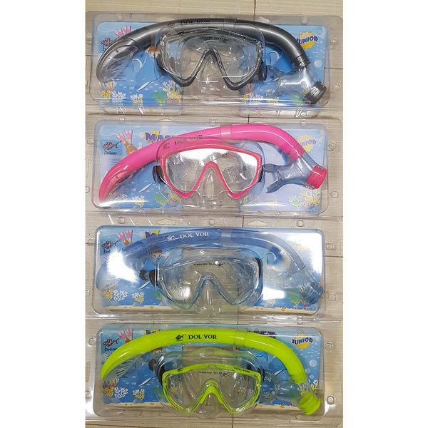 Комплект маска и трубка Dolvor - M171P+SN59P - Желтый