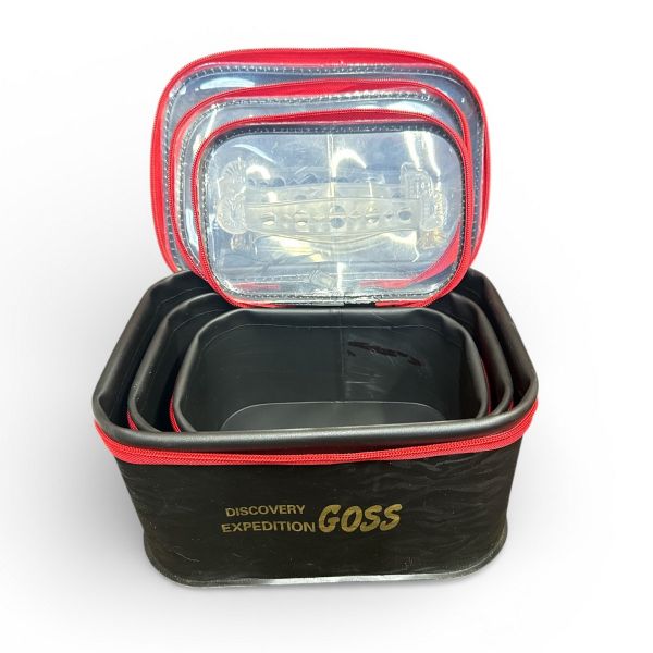 Комплект сумок прогумованих GOSS 3в1 (28x18x14 big)-(24x16x12 medium)-(21x13x10 small)