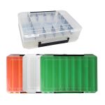 Коробка для воблерів - Двостороння - 16 вічок - 30x21x5 см - Поліпропілен - Зелена