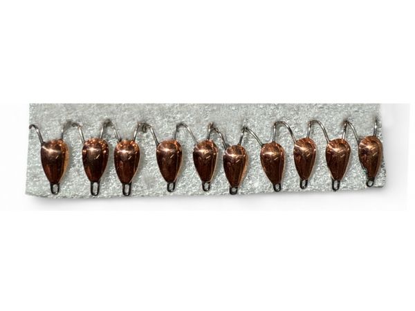 Мормишка Коза АІР - Паяна - Для зимової риболовлі - Мідь - 10 шт/уп