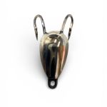 Мормишка Коза АІР - Паяна - Для зимової риболовлі - Срібло - 10 шт/уп