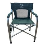 Крісло розкладне Megastrike - Посилене - SH9-3-12 - Зі столиком та підсклянником - Зелений - 50х63х93 см