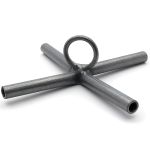 Хрестовина на павук - 14х14 см - Ø8 мм - Фарбована - Срібло