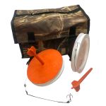 Кружки рыболовные - Оснащенные - Усиленные - Тройник №6 - 10 штук + сумка Камыш