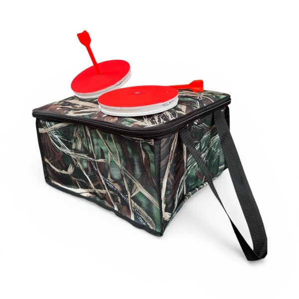 Кружки рибальські - Оснащені - Посилені (трійник) - 20 штук + Сумка Очерет