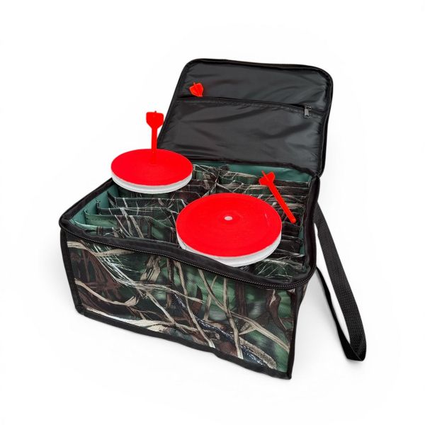 Кружки рибальські - Оснащені - Посилені (трійник) - 20 штук + Сумка Очерет