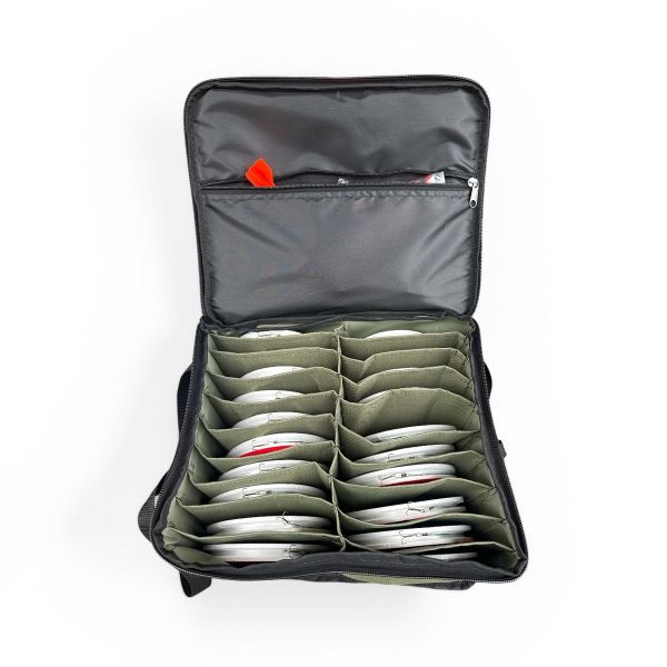 Кружки рибальські - Оснащені - Посилені (трійник) - 20 штук + Сумка Хакі