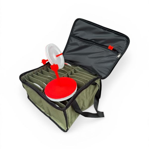 Кружки рибальські - Оснащені - Посилені (трійник) - 20 штук + Сумка Хакі