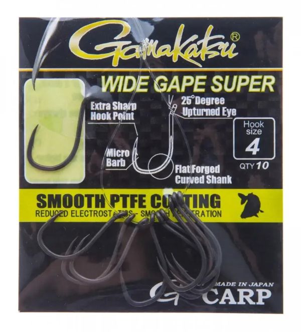 Крючок Gamakatsu G-Carp Wide Gape Super - 10 шт/уп