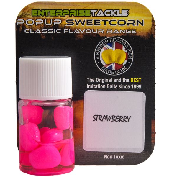 Кукурудза силіконова EnterPrise у дипі - Штучна - Strawberry - Fluoro Pink - 8 шт/уп