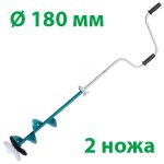 Льодобур Барнаульський Тонар дворучний ЛР-180Д - 2 ножа