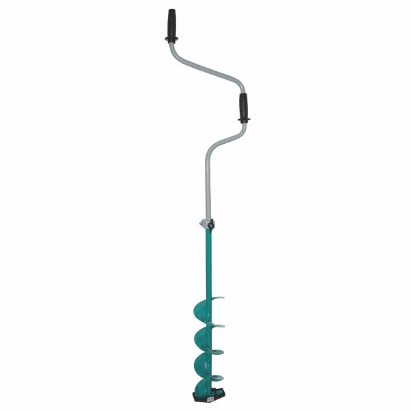 Льодобур Харківський Дворучний - 130 мм - Ліве обертання - Бірюза