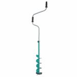 Льодобур Харківський Дворучний - 130 мм - Ліве обертання - Бірюза