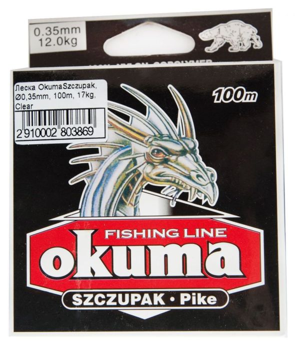 Жилка Okuma Szczupak - Clear (Прозора) - 100 м