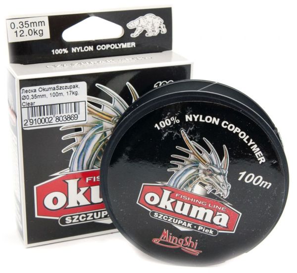 Жилка Okuma Szczupak - Clear (Прозора) - 100 м