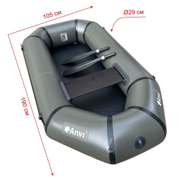 Човен Anvi 190 - Балон Ø29 см - ПВХ