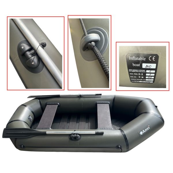 Човен Anvi 240 LS - Балон Ø34 см - ПВХ