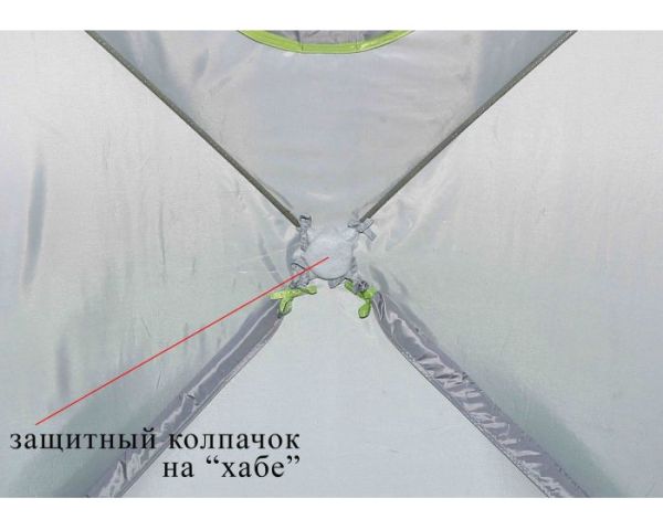 Намет зимовий Лотос Куб 3 Компакт Термо - 3-місний - 210x210x180 - Зелений