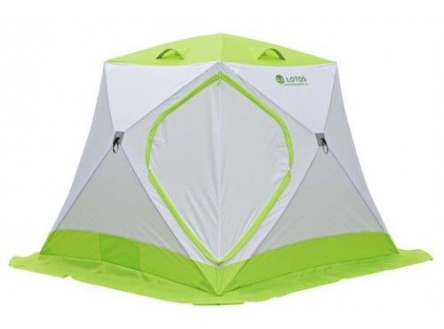 Намет зимовий Лотос Куб Класик С9 - Помаранчевий (дуга - склопластикова арматура)