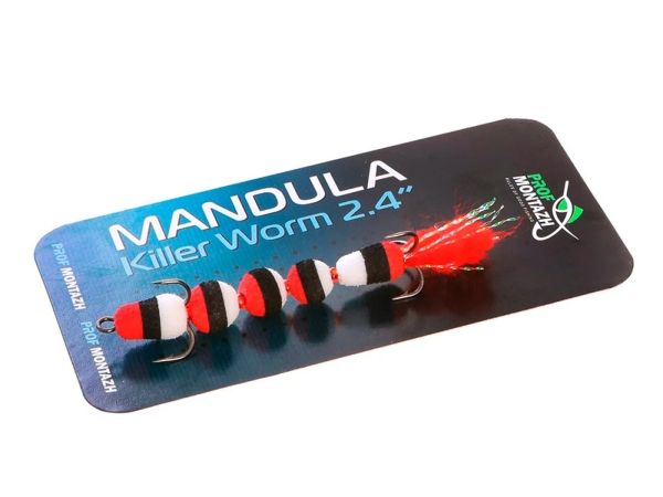 Мандула Killer Worm 5 сегментів 2,4" 60 мм - Мікро - ПрофМонтаж - #904