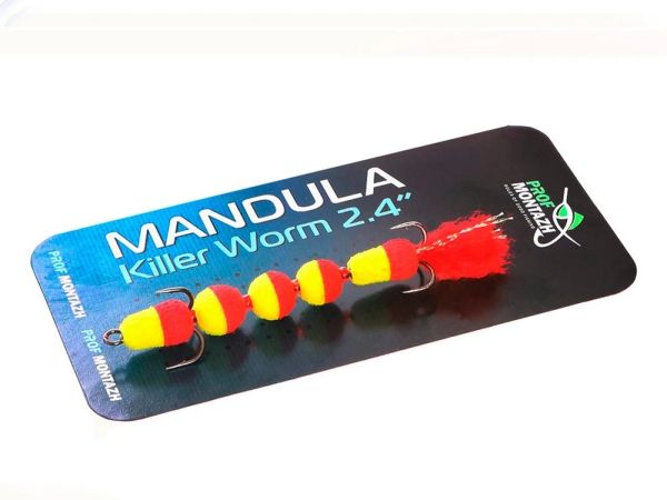 Мандула Killer Worm 5 сегментів 2,4" 60 мм - Мікро - ПрофМонтаж - #910
