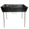 Мангал Валіза - Розкладний - Зі знімними ніжками - Сталь 2 мм - 67x35x16 см - На 12 шампурів