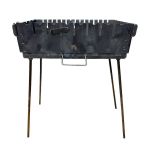 Мангал Вогник - Розкладний - Зі знімними ніжками - Сталь 3 мм - 44x28x15 см - На 8 шампурів