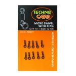Мікро-вертлюг з кільцем - Micro Swivel - Технокарп - 10 шт/уп