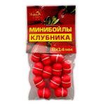 Мінібойли Dolphin - З гумкою - Тонучі - 8x14 мм - 12 шт/уп - Полуниця