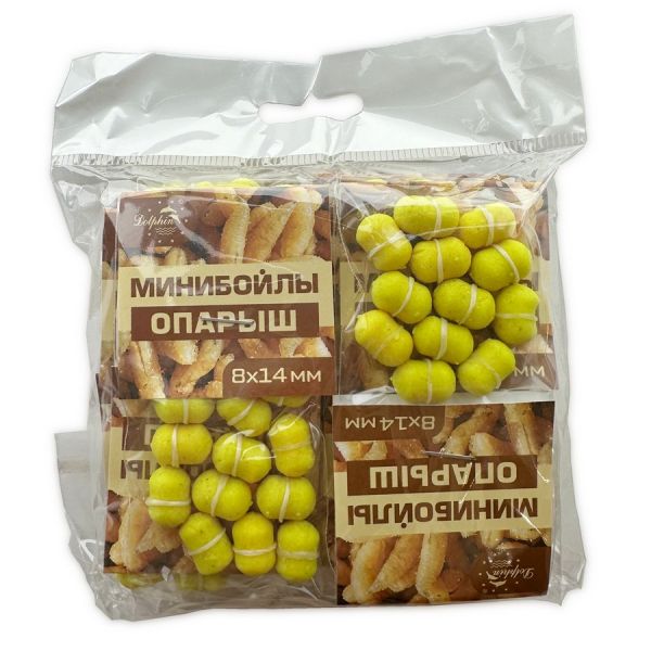 Мінібойли Dolphin - З гумкою - Тонучі - 8x14 мм - 12 шт/уп - Опариш