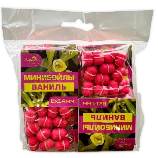 Минибойлы Dolphin - С резинкой - Тонущие - 8x14 мм - 12 шт/уп - Ваниль