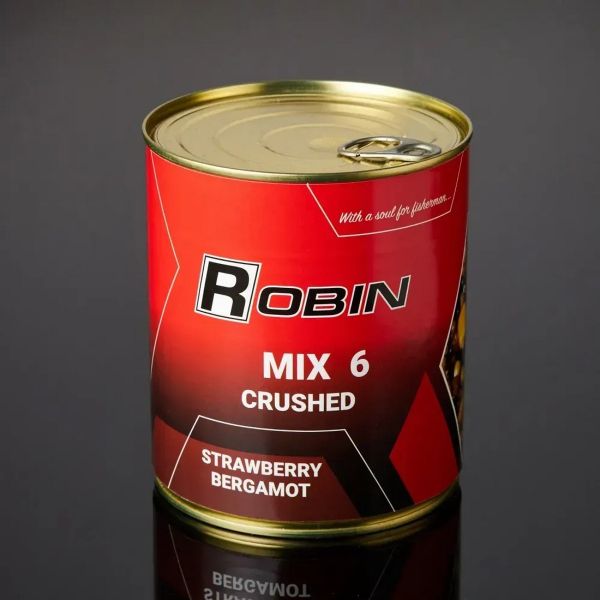 Підгодовування MIX-6 зерен подрібнений Robin - Полуниця-Бергамот - з/б 900 мл