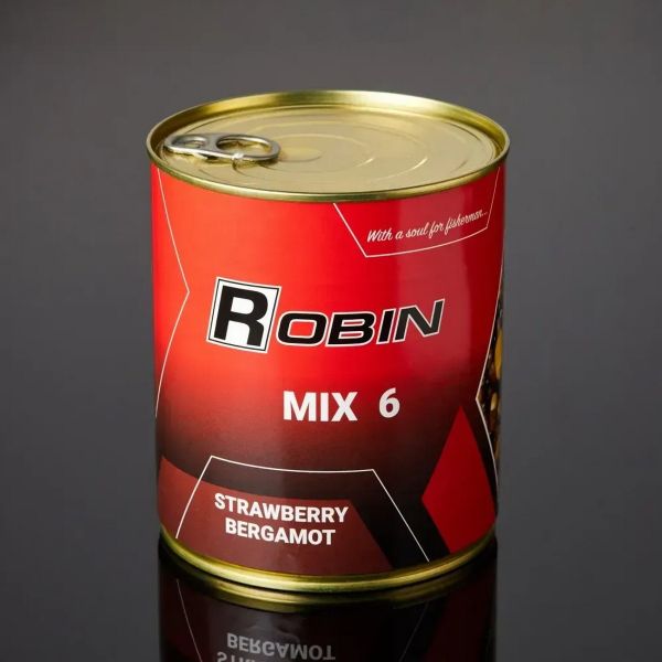 Підгодовування MIX-6 зерен Robin - Полуниця-Бергамот - з/б 900 мл