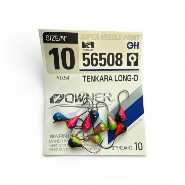 Мормишка Крапля ручна робота Асорті - Owner №10 (56508) - 10 шт/уп