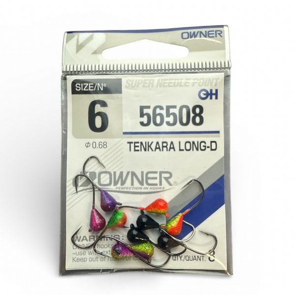 Мормишка Крапля ручна робота Асорті - Owner №6 (56508) - 10 шт/уп