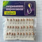Мормишка карасева для літнього кивка - YAGAN - №18 - Уралка (обратка) - 0.6 г - Ø5 мм - Гачок Kumho №18 - Мідь