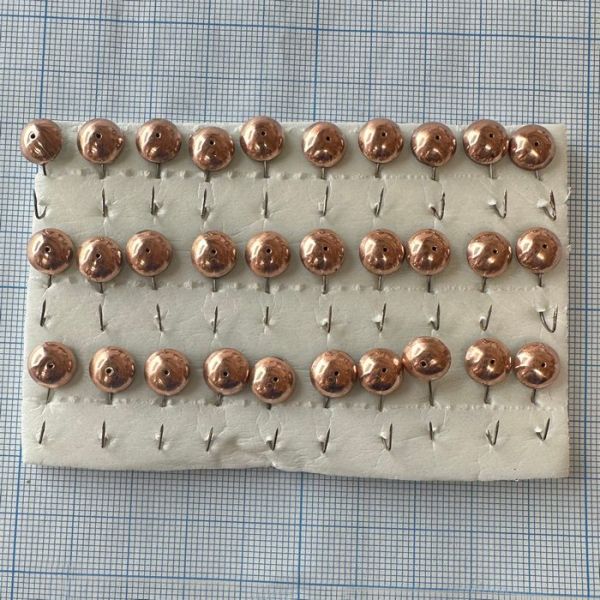 Мормишка карасева для літнього кивка - YAGAN - №6 - Вічко велике - 1,6 г - Ø9 мм - Гачок Kumho №6 - Мідь