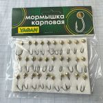 Мормишка корпова для літнього кивка - YAGAN - №4 - Вічко дрібне - 1 г - Ø5 мм - Гачок Kumho №4 - Золото