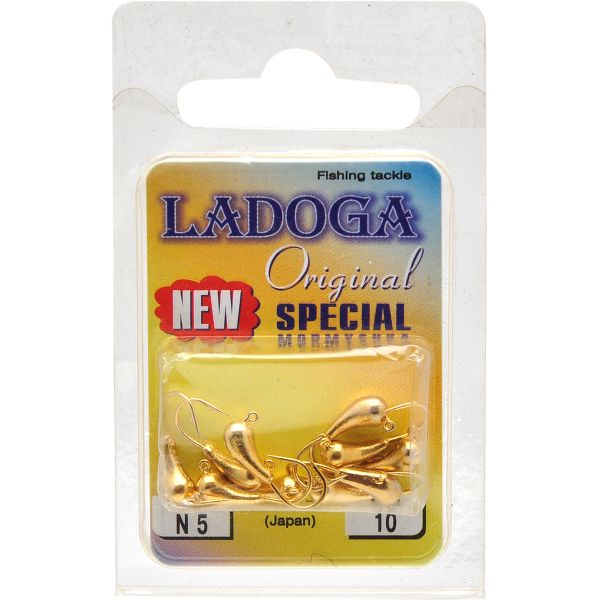 Мормишка Ladoga уралки з вушком - Золото - 10шт./уп