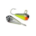 Мормишка Мальок Golden Fish 2000192 - Крапля - 1,92 г - 17 мм - Сріблястий-Жовтий-Чорний-Червоний