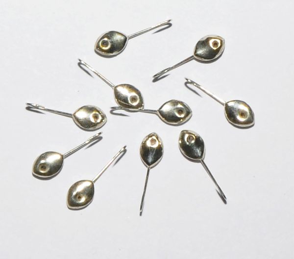 Мормишка "Полюс" №17 - Срібло - Крапля №2 - 0,6 г - 10 шт/уп