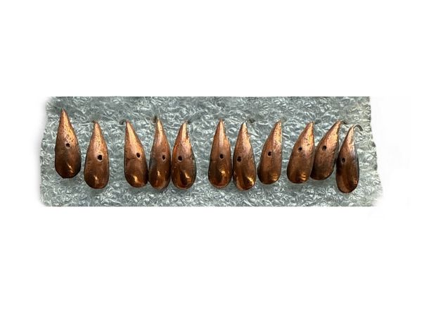 Мормишка Уралка паяна - Мідь - 10 шт/уп