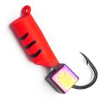 Мормишка Вольфрамова Володимирська "Гвоздик з кубиком хамелеон помаранчевий" - 3 мм - 1 г - Арт.570