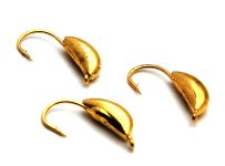 Мормишка Вольфрам Долька Часнику - Золото - 10 шт./уп