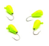 Мормишка Вольфрам Крапля Фарбована - Жовта - 10 шт./уп