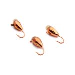 Мормишка Вольфрам Крапля з каменем - Мідь