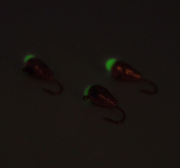 Мормишка Вольфрам Крапля з каменем - Мідь