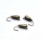 Мормишка Вольфрам Пів Краплі - Темне срібло - 10 шт./уп